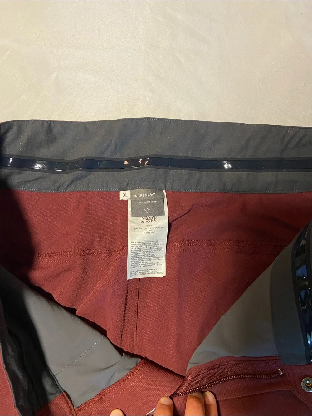 Men's Burgundy Hybrid Ride Shorts Norrona Fjora Flex